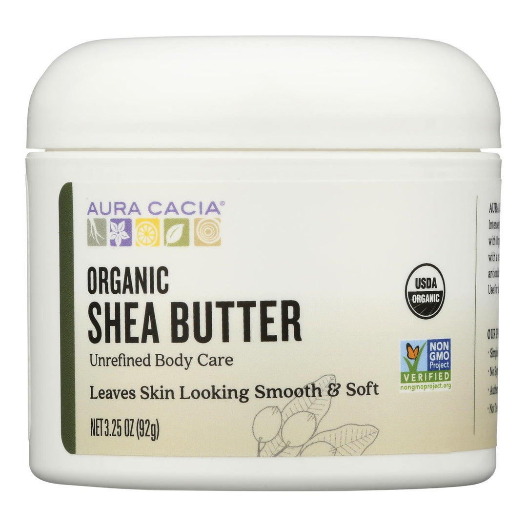 Aura Cacia - Body Butter Shea Unrf - 1 Each - 3.25 Fz - Maras Green